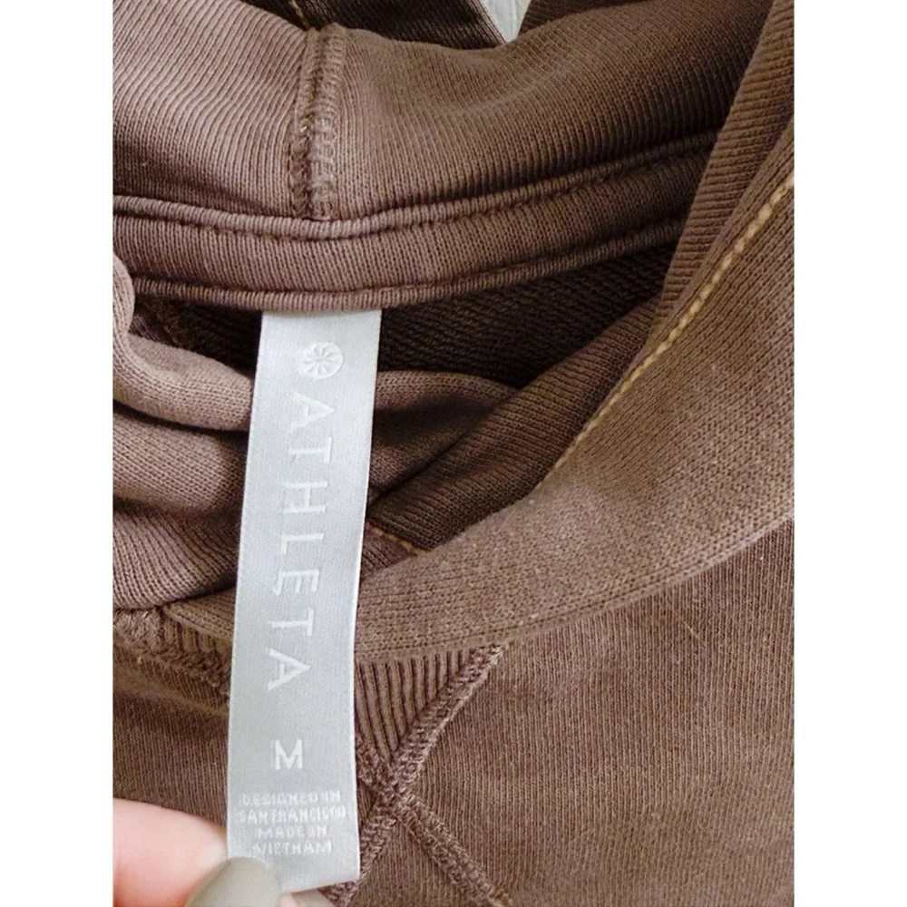 Athleta Slit Back Moonrise Hoodie in Purple Brown - Picture 6 of 8